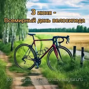 3 июня- Всемирный день велосипеда