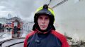 Интервью начальника управления пожаротушения и проведения аварийно-спасательных работ ГУ МЧС России по Нижегородской области Ильи Шарова с места пожара