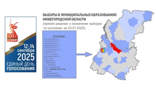 Выборы на территории Нижегородской области назначены!