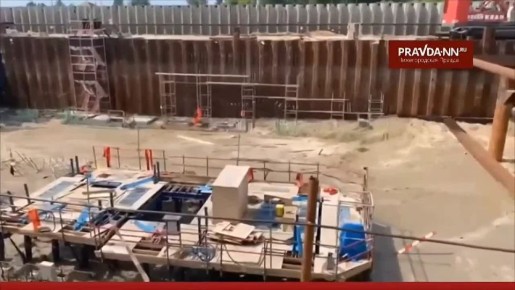 Так выглядит затопленная камера шлюза № 15А на Городецком гидроузле