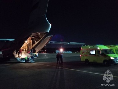 МЧС России эвакуировали пострадавших от взрыва на предприятии в Копейске из Челябинской области в Нижний Новгород