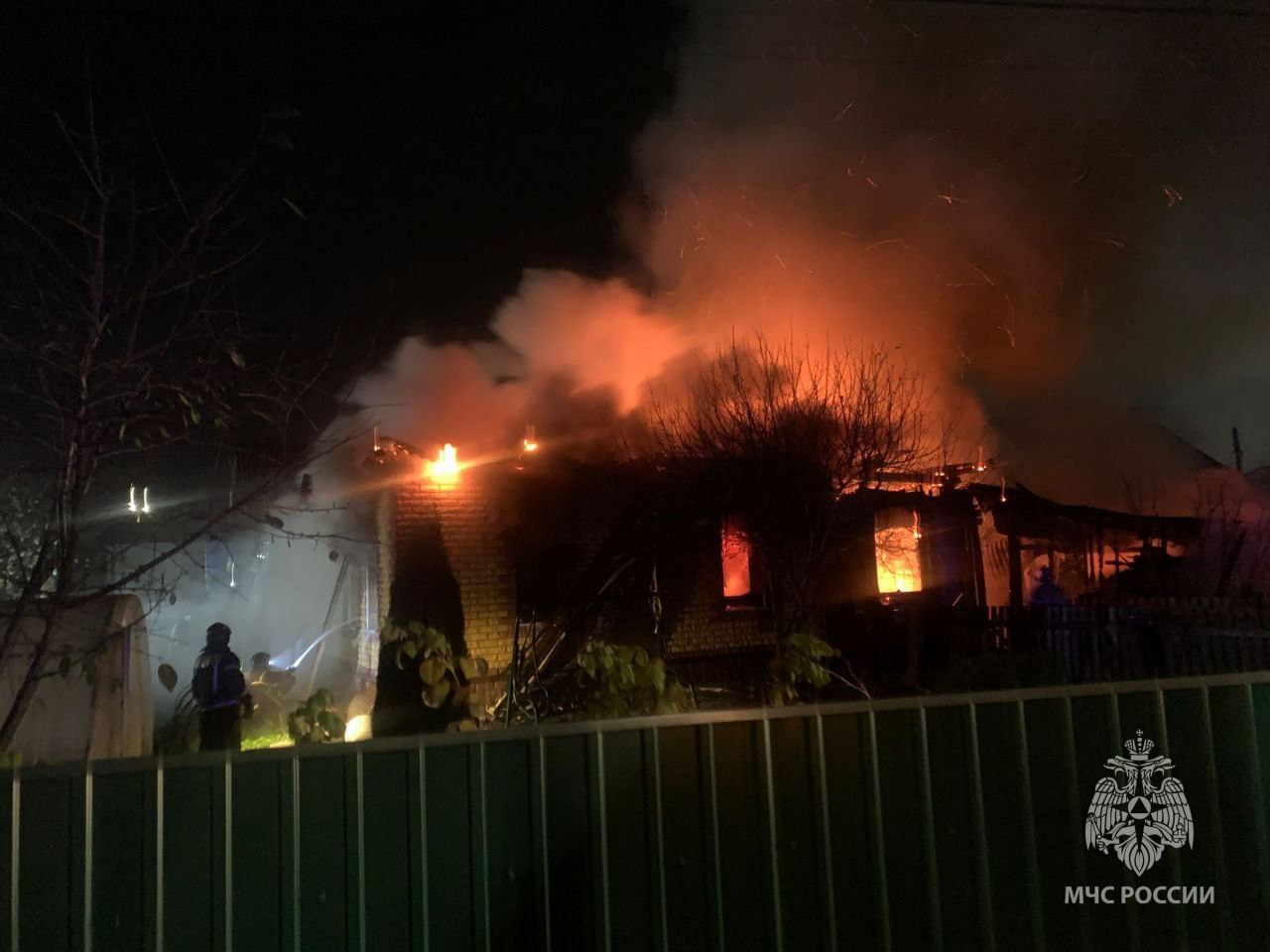 Жилой дом сгорел в Канавинском районе Нижнего Новгорода