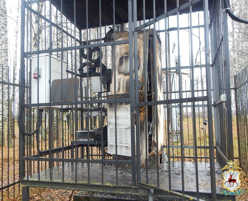 Нижегородские полицейские установили подозреваемых в поджоге вышки сотовой связи