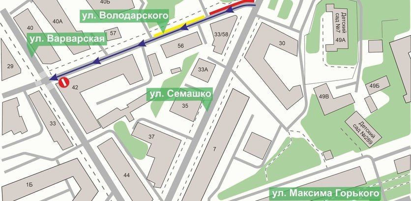 С сегодняшнего дня на улице Володарского в Нижнем Новгороде вводится одностороннее движение