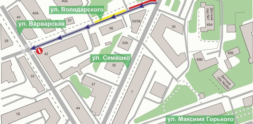 С сегодняшнего дня на улице Володарского в Нижнем Новгороде вводится одностороннее движение