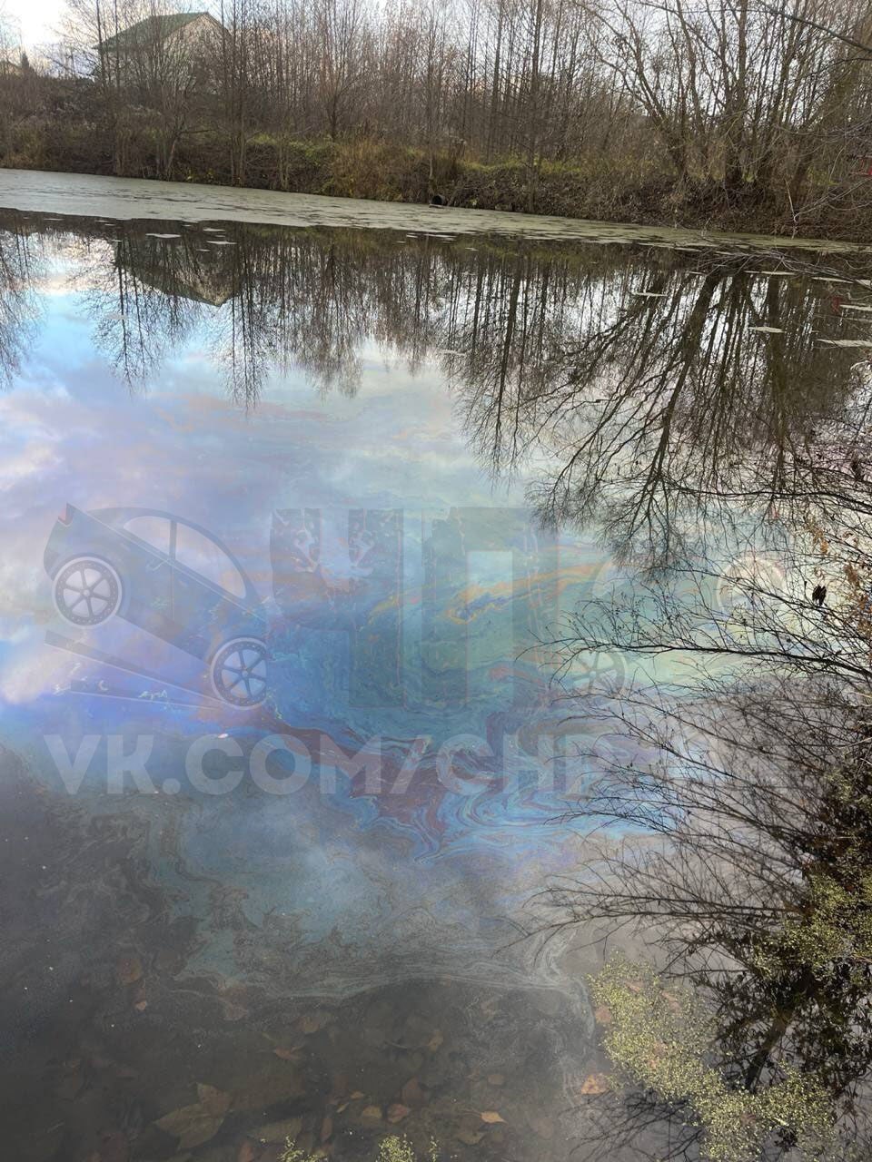 В Кстовском районе какие-то «редиски» слили нефтепродукты в речку Черную