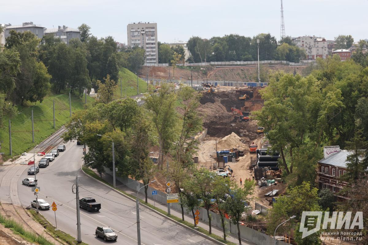 Террасный парк в Нижнем Новгороде сдадут в 2026 году
