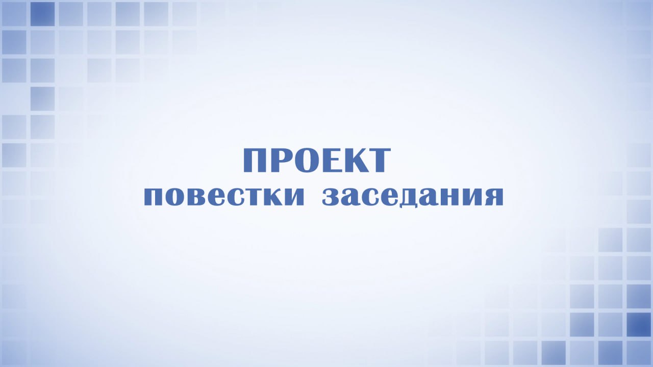Проект повестки дня заседания избирательной комиссии Нижегородской области, 17.11.2025, в 17:00 час