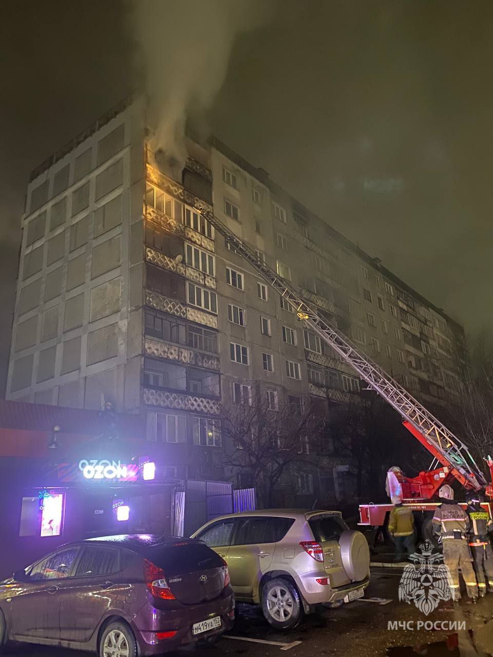 Пожарные МЧС России ликвидировали возгорание в Нижнем Новгороде