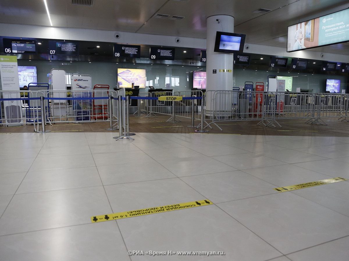 Ограничения вводили в работе аэропорта Нижнего Новгорода 24 ноября