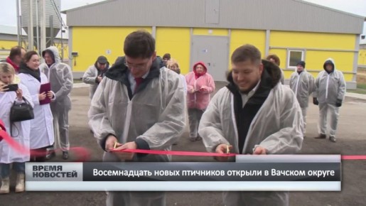 — Восемнадцать новых птичников открыли в Вачском округе