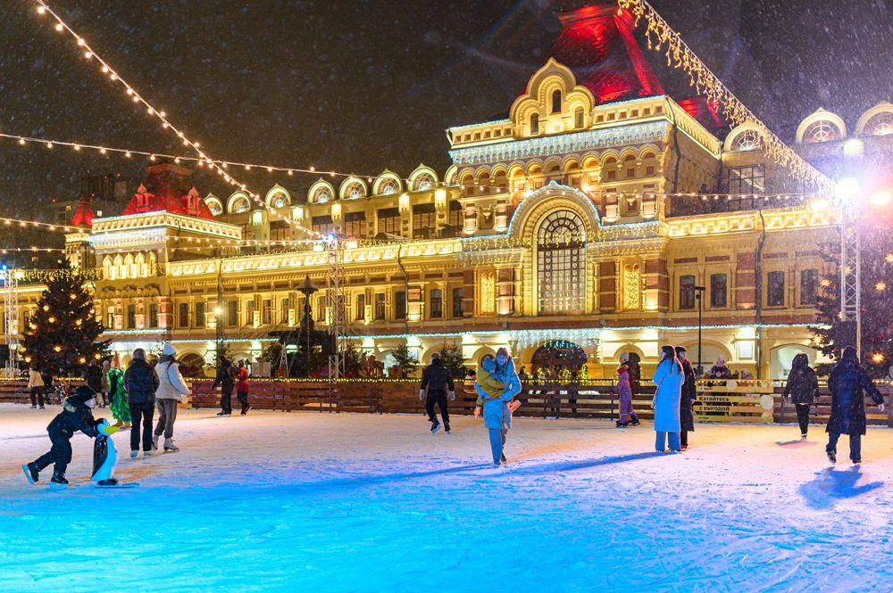 Вчера на Нижегородской ярмарке открылась новогодняя площадка