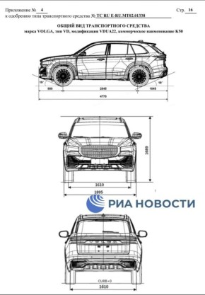Автомобиль Volga K50 нижегородского производства сертифицирован в России