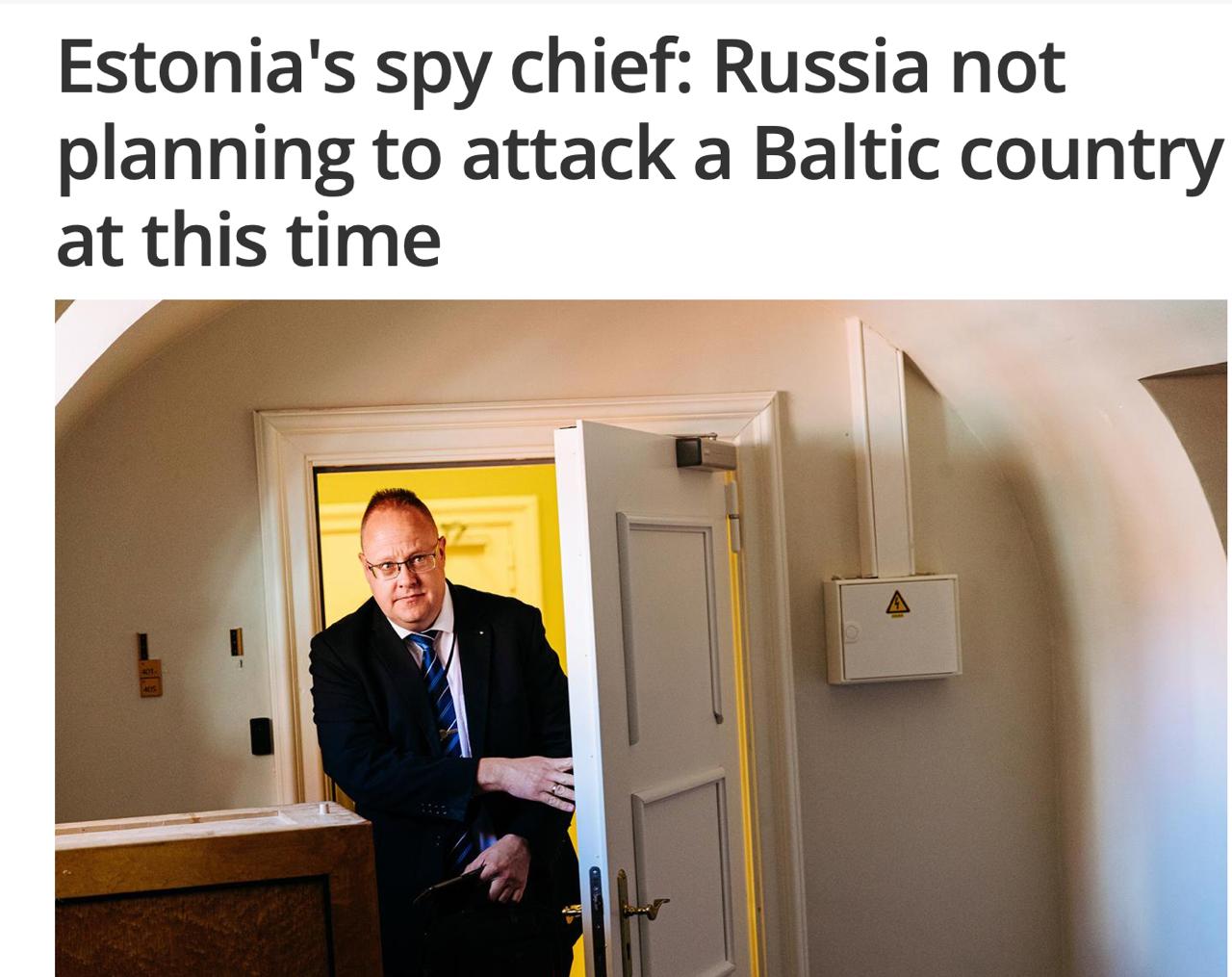 Эстония «признала», что Россия не собирается нападать на страны Балтии Эстония «признала», что Россия не собирается нападать на страны Балтии
