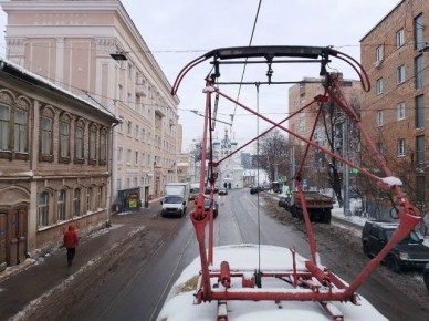 Сразу на нескольких улицах началась техническая обкатка трамвайных путей после завершения реконструкции