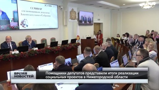 — Помощники депутатов представили итоги реализации социальных проектов в Нижегородской области