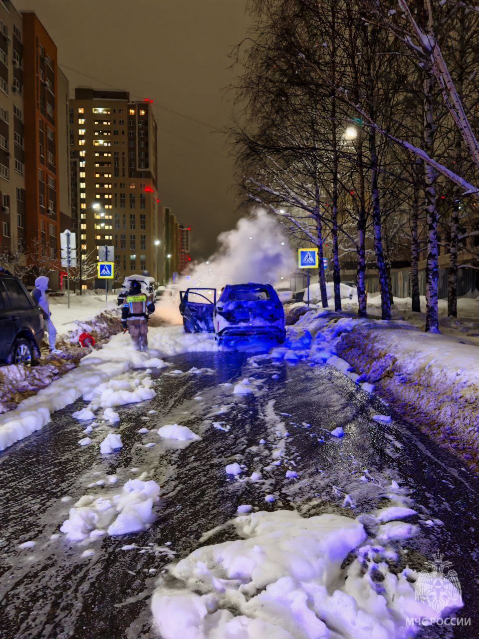 Региональное МЧС поделилось фотографиями с места пожара в Новой Кузнечихе: там сегодня утром сгорел автомобиль Региональное МЧС поделилось фотографиями с места пожара в Новой Кузнечихе: там сегодня утром сгорел автомобиль