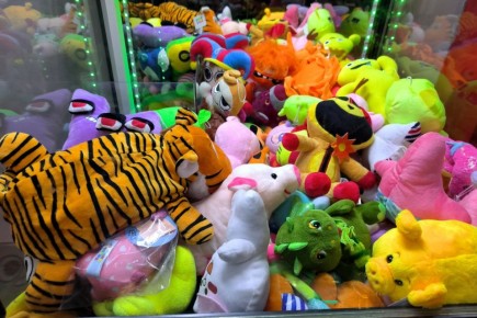 Пьяный мужчина взломал автомат с мягкими игрушками и раздал из случайным прохожим