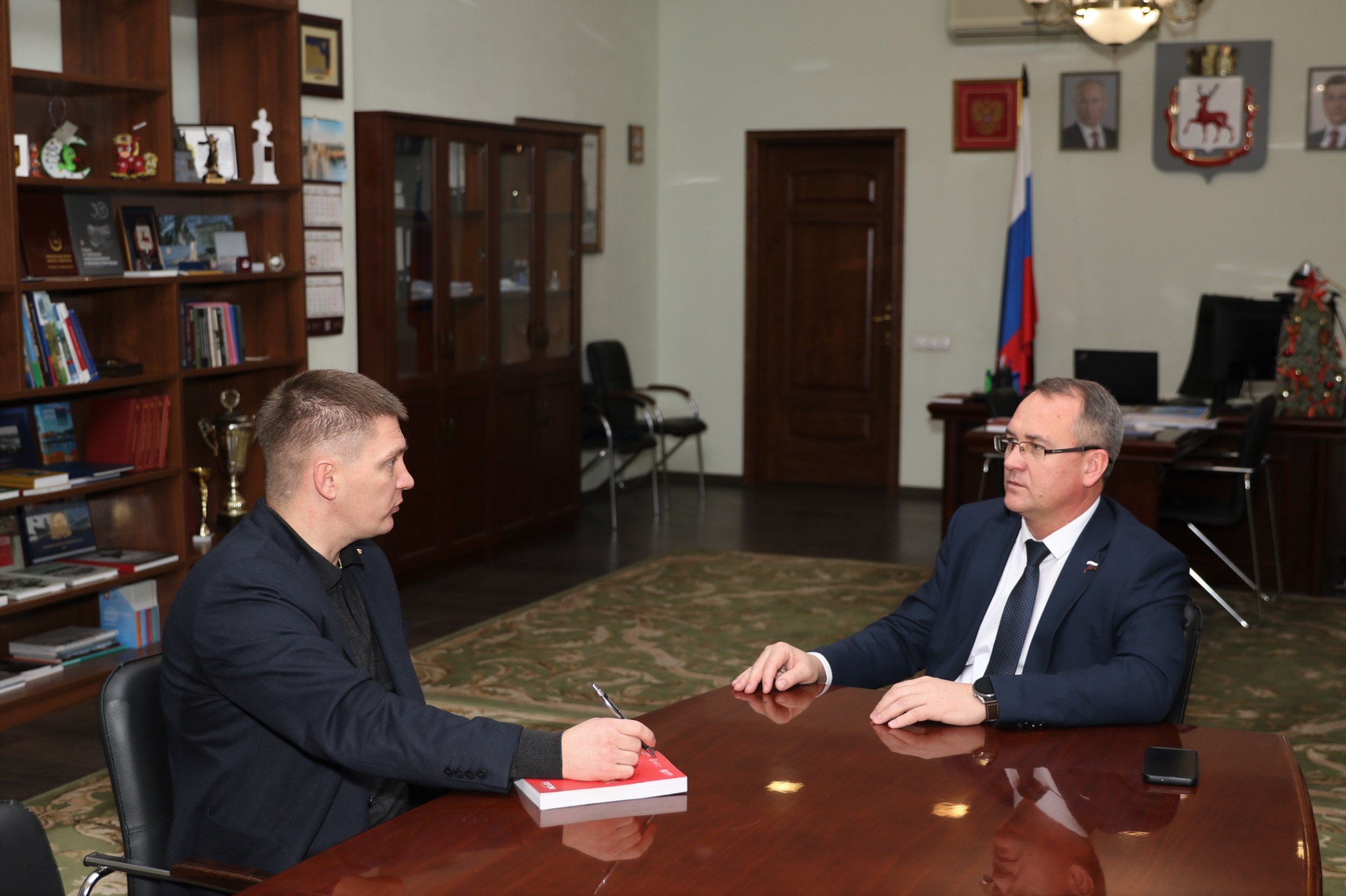 Провел рабочую встречу с Ильдусом Мустафиным, наставником которого я стал в программе «Герои. Нижегородская область»