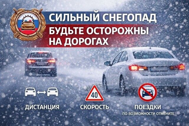 Уважаемые участники дорожного движения! Госавтоинспекция Нижегородской области сообщает об ухудшений погодных условий!