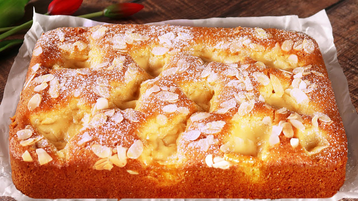 Итальянский пирог с великолепным кремом: просто и вкусно