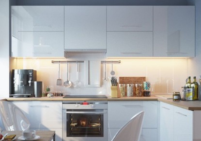 Глянцевая кухня сияет без разводов: секрет идеальной чистоты раскрыт