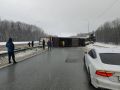 Перевернувшаяся фура перегородила трассу М-12 в сторону Нижнего