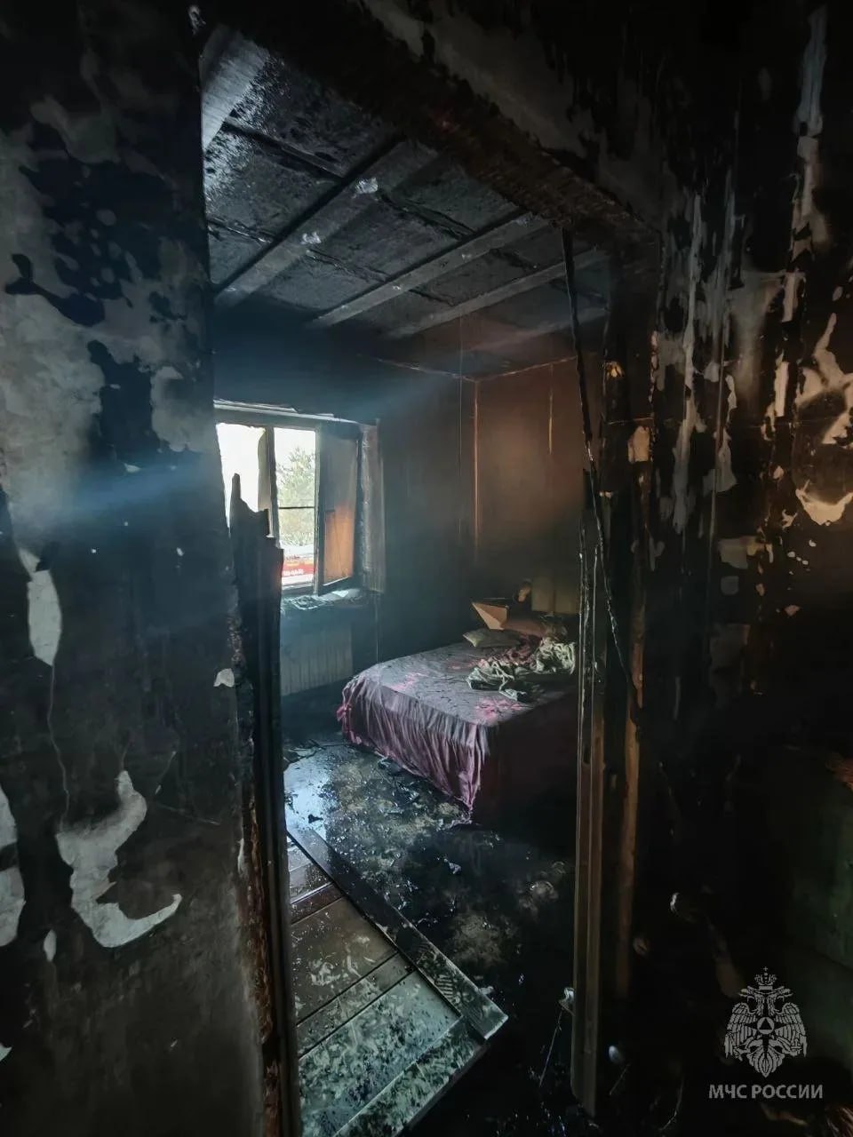 Частный дом горел в Нижегородской области Частный дом горел в Нижегородской области