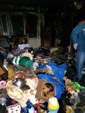 Женщина погибла на пожаре в поселке Воротынец