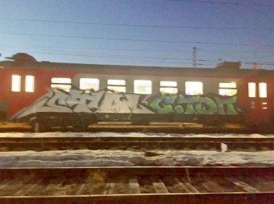 Подростка задержали в Нижнем Новгороде за нанесение граффити на вагон поезда