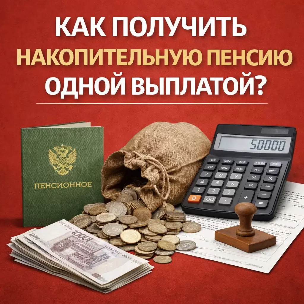 Как получить накопительную пенсию одной выплатой