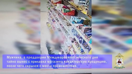 Шоколадного вора задержали в Дзержинске