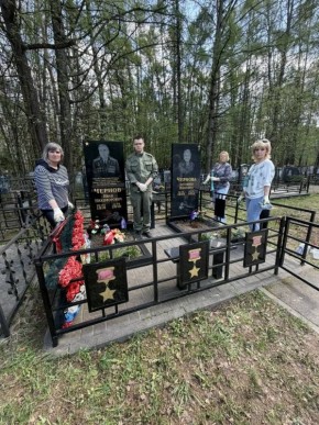 Руководитель следственного отдела по Кстовскому району регионального следственного управления благоустроил место захоронения Героя Советского Союза