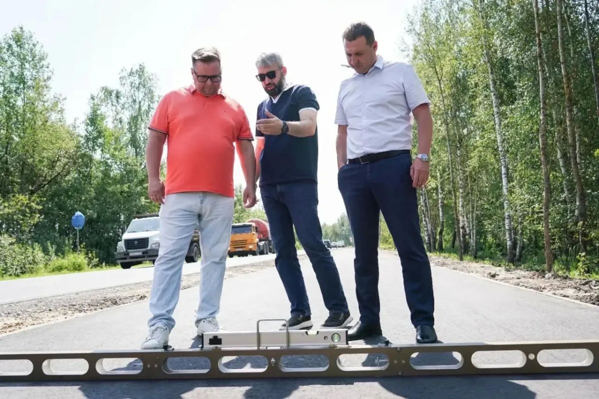 Тротуар и велодорожка в поселке Новое Доскино готовы на 80% Тротуар и велодорожка в поселке Новое Доскино готовы на 80%