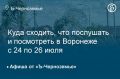 Куда сходить, что послушать и посмотреть в Воронеже с 24 по 26 июля