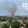 Горит конно-спортивный клуб "Аллюр" в районе Стригино