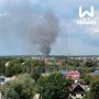Горит конно-спортивный клуб "Аллюр" в районе Стригино