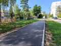 Завершены работы по благоустройству тротуара у детского сада №421