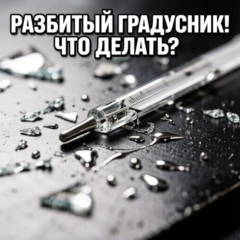 Главное — не паниковать! Ртуть опасна только своими парами, и при правильных действиях риск для здоровья минимален