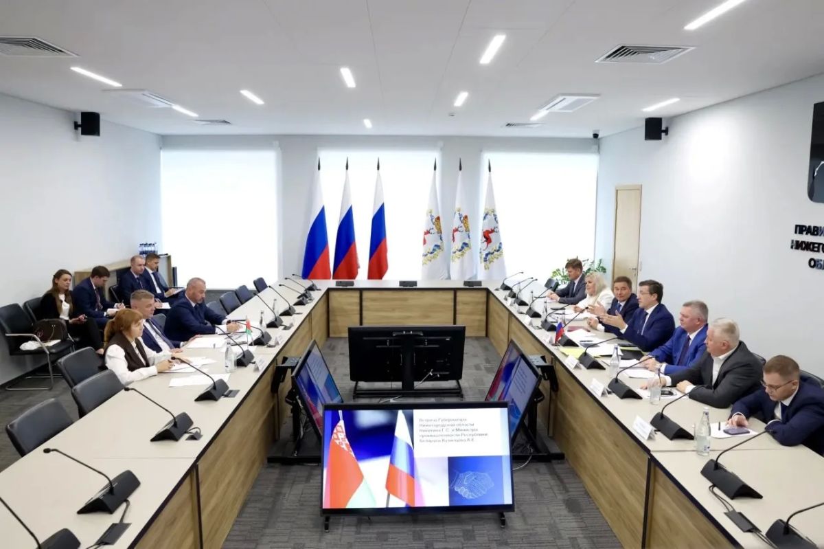 Глеб Никитин: Укрепление российско-белорусского партнерства обсудили на встрече с министром промышленности Республики Беларусь Андреем Кузнецовым