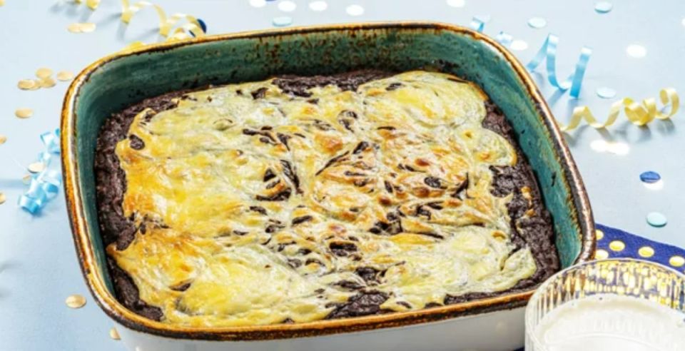 Мраморный брауни с творожным сыром